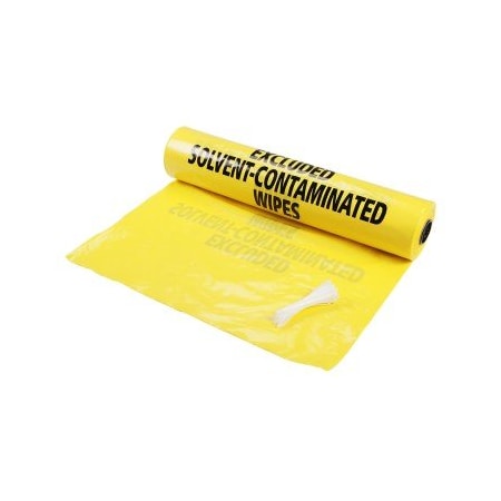 Pig Trash Bags, 38 in x 36 in, 6 mil (152 microns), Yellow, 100 PK BAG114